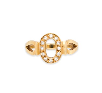 Lot 80 - GOLD AND DIAMOND RING, 1984