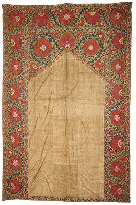 Lot 33 - A BOKHARA NICHE SUZANI, UZBEKISTAN, MID 19TH CENTURY