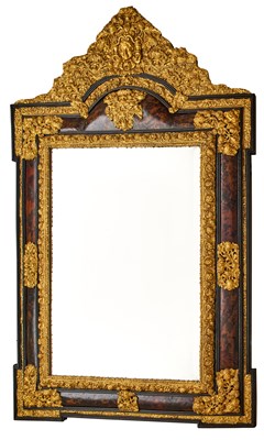 Lot 34 - A WALL MIRROR, PROBABLY FRENCH THIRD QUARTER 19TH CENTURY
