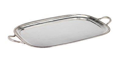 Lot 107 - A SILVER TRAY