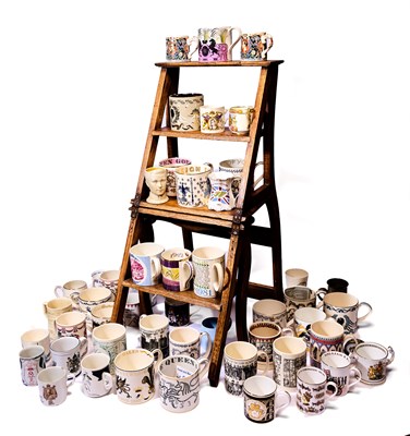 Lot 95 - WEDGWOOD COMMEMORATIVE WARE MUGS