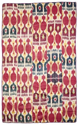 Lot 151 - AN IKAT PANEL UZBEKISTAN, LATE 19TH CENTURY