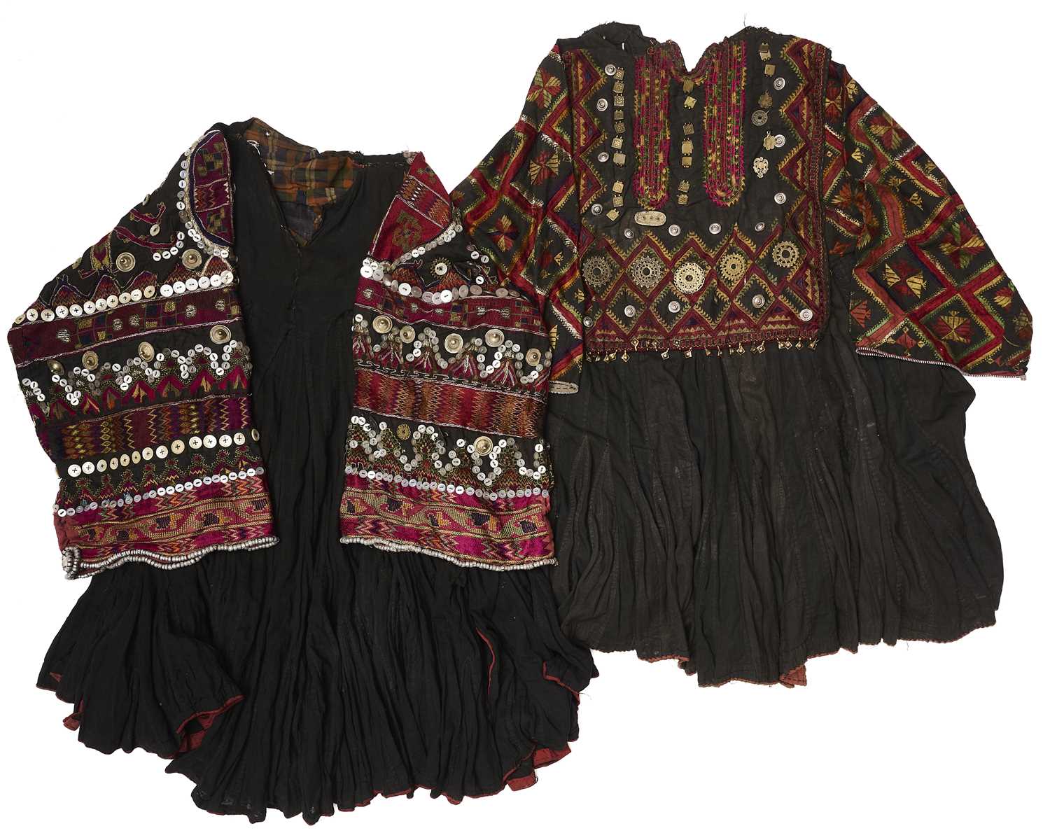 Lot 59 - TWO EMBROIDERED KOHISTAN WEDDING DRESSES,