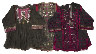 Lot 86 - THREE EMBROIDERED WEDDING DRESSES, AFGHANISTAN, MID 20TH CENTURY