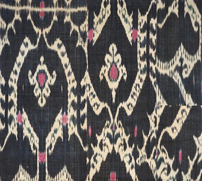 Lot 63 - AN IKAT PANEL, FERGHANA, UZBEKISTAN, SECOND HALF 19TH CENTURY
