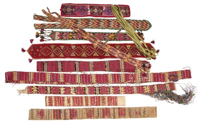 Lot 163 - A COLLECTION OF UZBEK AND TURKMAN EMBROIDERIES, CENTRAL ASIA, LATE 19TH/EARLY 20TH CENTURY