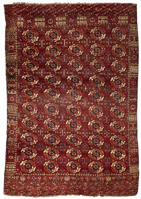 Lot 176 - A TEKKE CARPET, WEST TURKESTAN, CIRCA 1900