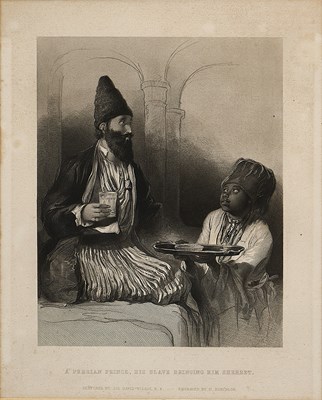 Lot 311 - A PERSIAN PRINCE, AFTER SIR DAVID WILKIE, ENGRAVED BY H. ROBINSON