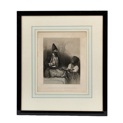 Lot 311 - A PERSIAN PRINCE, AFTER SIR DAVID WILKIE, ENGRAVED BY H. ROBINSON