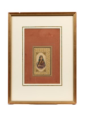 Lot 306 - A QAJAR WATERCOLOUR OF A FLORAL SPRAY, PERSIA, 19TH CENTURY
