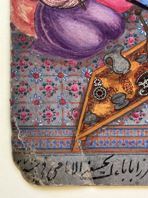 Lot 16 - THE GATHERING OF THE FEAST OF SHAH ABBAS, PERSIA, DATED 1860-1