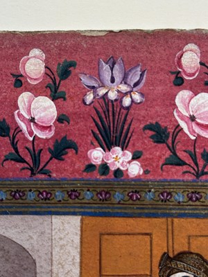 Lot 16 - THE GATHERING OF THE FEAST OF SHAH ABBAS, PERSIA, DATED 1860-1
