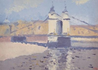 Lot 216 - BERNARD MYERS (BRITISH 1925-2007)