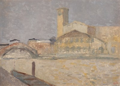 Lot 251 - BERNARD MYERS (BRITISH 1925-2007)