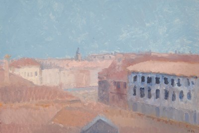 Lot 249 - BERNARD MYERS (BRITISH 1925-2007)