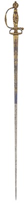 Lot 53 - A FINE FRENCH SMALL-SWORD WITH CHISELLED AND GILT STEEL, CIRCA 1750-60