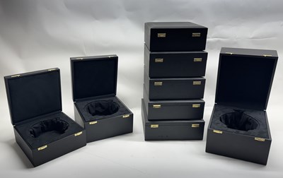 Lot 89 - EIGHT LINED STORAGE OR TRANSPORT CASES FOR ANTIQUE WARES