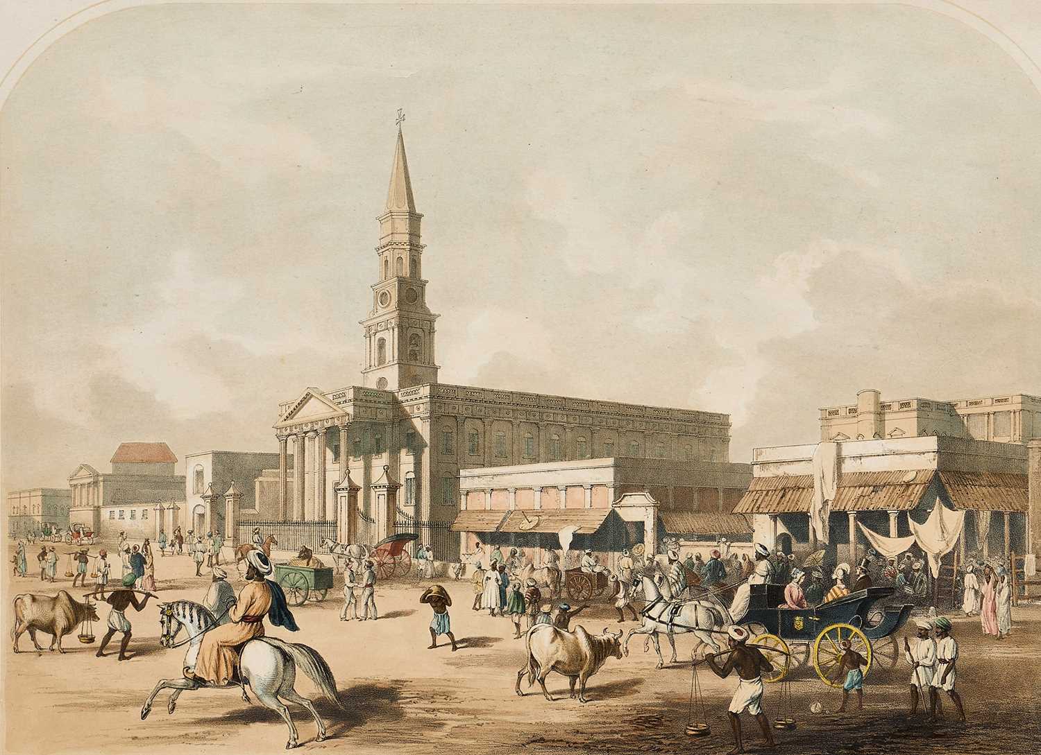 Lot 331 - A VIEW OF WRITERS BUILDING, AFTER JAMES BAILLIE FRASER, PUBLISHED 1824