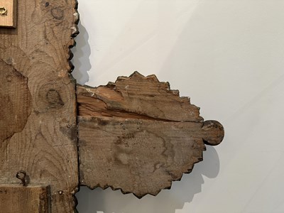 Lot 46 - A CRETAN SCHOOL CROSS, CIRCLE OF EMMANUEL LOMBARDOS (OR LAMPARDOS, 1567-1631), LATE 16TH CENTURY