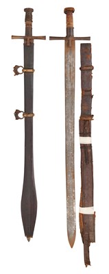 Lot 121 - TWO SUDANESE KASKARAS, 19TH CENTURY