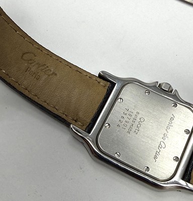 Lot 312 - CARTIER, SANTOS GALBEE, REF.187901: STAINLESS STEEL AND GOLD WRISTWATCH, 1990s