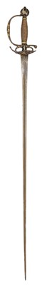 Lot 60 - AN UNUSUAL CONTINENTAL SMALL-SWORD, MID-18TH CENTURY
