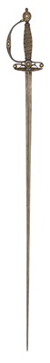 Lot 57 - A STEEL-HILTED SMALL-SWORD, LATE 18TH CENTURY, PROBABLY RUSSIAN
