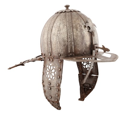 Lot 164 - A HORSEMAN’S POT IN FLEMISH MID-17TH CENTURY STYLE