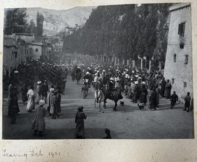 Lot 85 - TWO ALBUMS OF PHOTOGRAPHS OF TIBET AND INDIA, EARLY 20TH CENTURY