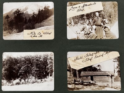 Lot 85 - TWO ALBUMS OF PHOTOGRAPHS OF TIBET AND INDIA, EARLY 20TH CENTURY