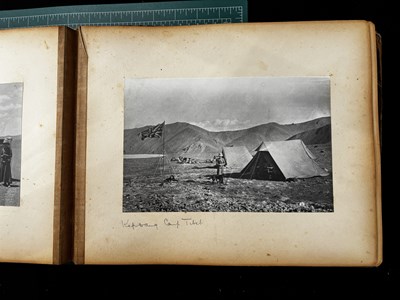 Lot 85 - TWO ALBUMS OF PHOTOGRAPHS OF TIBET AND INDIA, EARLY 20TH CENTURY
