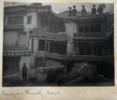 Lot 85 - TWO ALBUMS OF PHOTOGRAPHS OF TIBET AND INDIA, EARLY 20TH CENTURY