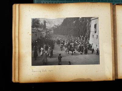 Lot 85 - TWO ALBUMS OF PHOTOGRAPHS OF TIBET AND INDIA, EARLY 20TH CENTURY