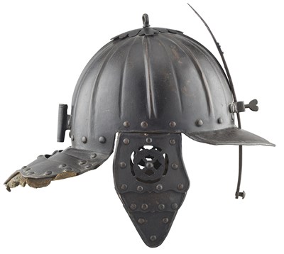 Lot 126 - A FLEMISH HORSEMAN’S POT HELMET, MID-17TH CENTURY