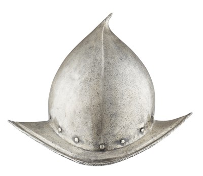 Lot 124 - A NORTH ITALIAN ‘SPANISH’ MORION, CIRCA 1580