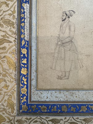 Lot 23 - A MUGHAL PRINCELY FIGURE, POSSIBLY DARA SHIKOH, INDIA, EARLY 18TH CENTURY