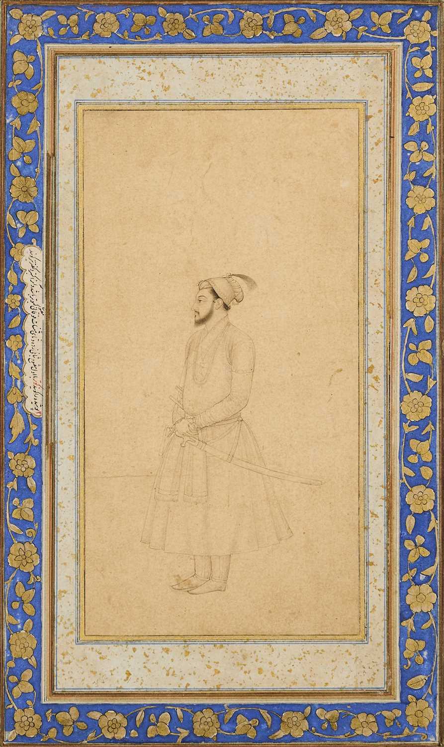 Lot 23 - A MUGHAL PRINCELY FIGURE, POSSIBLY DARA SHIKOH, INDIA, EARLY 18TH CENTURY