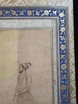 Lot 23 - A MUGHAL PRINCELY FIGURE, POSSIBLY DARA SHIKOH, INDIA, EARLY 18TH CENTURY