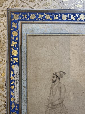 Lot 23 - A MUGHAL PRINCELY FIGURE, POSSIBLY DARA SHIKOH, INDIA, EARLY 18TH CENTURY