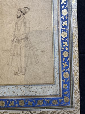Lot 23 - A MUGHAL PRINCELY FIGURE, POSSIBLY DARA SHIKOH, INDIA, EARLY 18TH CENTURY