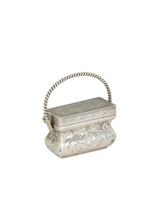 Lot 192 - A VICTORIAN SILVER NOVELTY VINAIGRETTE