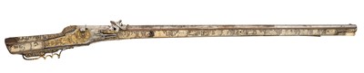 Lot 359 - AN IMPORTANT GERMAN WHEEL-LOCK SPORTING GUN, CIRCA 1605-10, PROBABLY DRESDEN