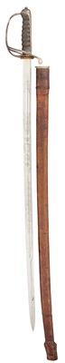 Lot 415 - AN 1821 PATTERN ARTILLERY OFFICER’S SWORD, AND AN 1899 PATTERN CAVALRY TROOPER’S SWORD, 19TH CENTURY