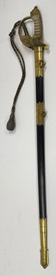Lot 424 - A GEORGE V 1827 PATTERN NAVAL OFFICER’S PRESENTATION SWORD, AND ANOTHER IN FINE CONDITION