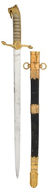 Lot 425 - A NAVAL OFFICER’S DIRK, 20TH CENTURY