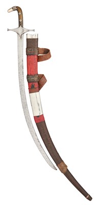 Lot 379 - AN INDO-PERSIAN SHAMSHIR, 19TH CENTURY AND LATER