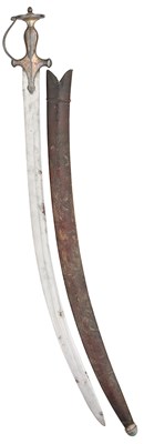 Lot 377 - FIVE INDIAN TALWARS, 18TH/19TH CENTURY