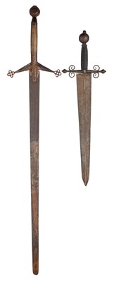 Lot 395 - A TWO-HAND CLAIDHEAMH MOR IN SCOTTISH MID-16TH CENTURY STYLE