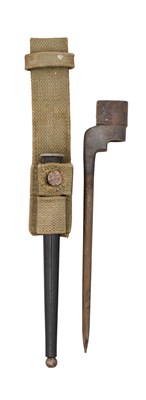 Lot 441 - FIVE BRITISH NO. 4 MK II SPIKE BAYONETS, A BRITISH NO. 9 MK I LEE ENFIELD BAYONET, AND