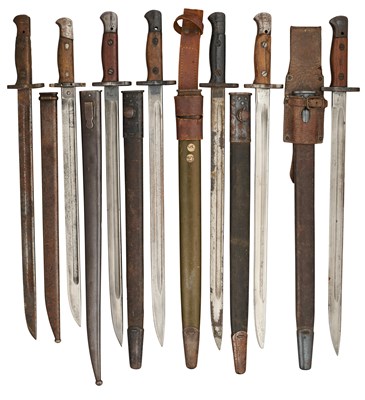 Lot 439 - FIVE BRITISH MILITARY BAYONETS